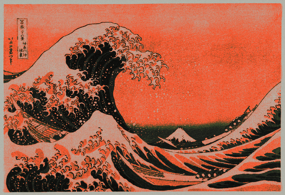 Milo Nous interpretation of Under the Wave off Kanagawa